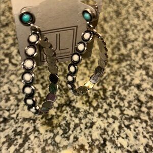 Western Silver and Turquoise Earrings